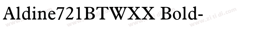 Aldine721BTWXX Bold字体转换